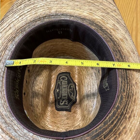 Cavender’s Ranch Collection Western Hat Mens Tan Straw 15X Cowboy - Picture 11 of 11